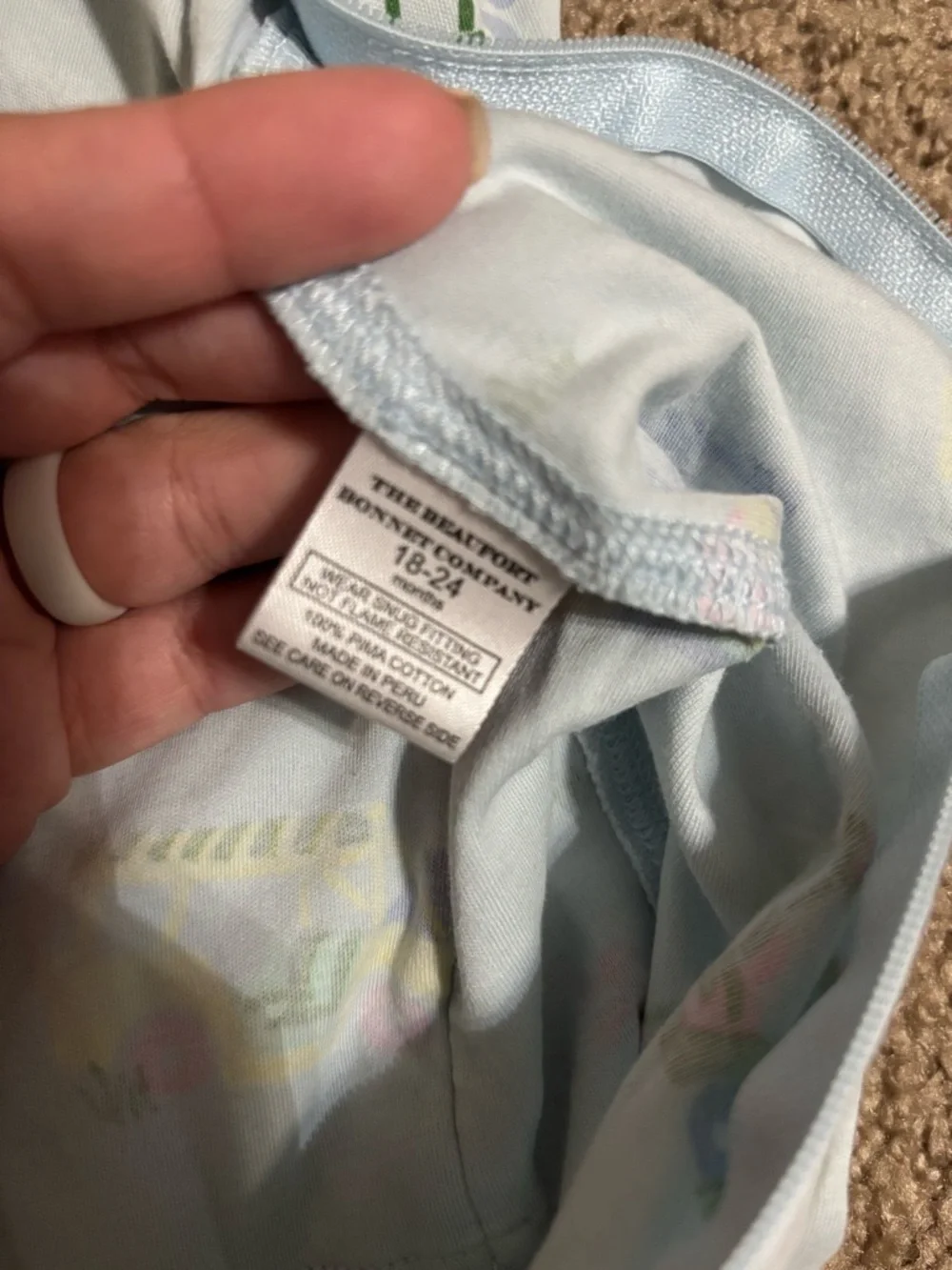 The Beaufort Bonnet Company Footed One Piece Pajamas 18-24 months